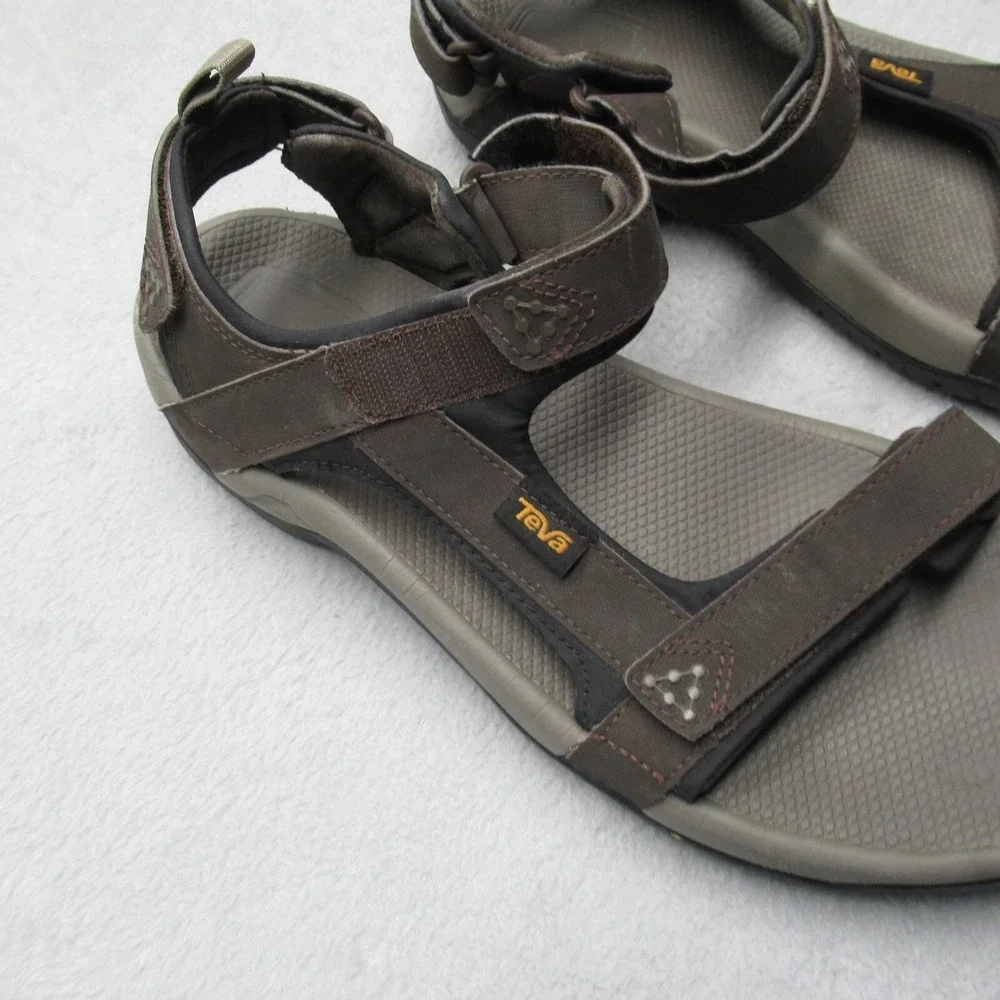 Teva Meacham Sandal Mens 12 Brown Adjustable Strap Outdoor Comfort Hiking Casual